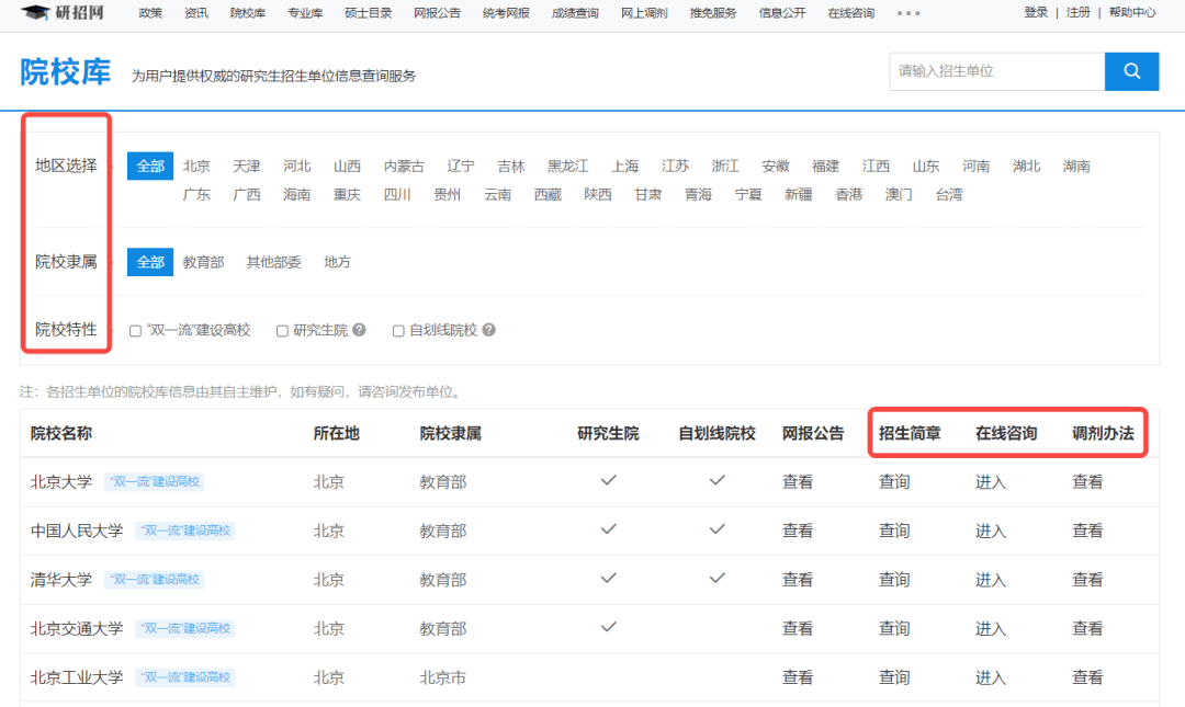 Kaiyun 开云体育研招网使用说明(图2)